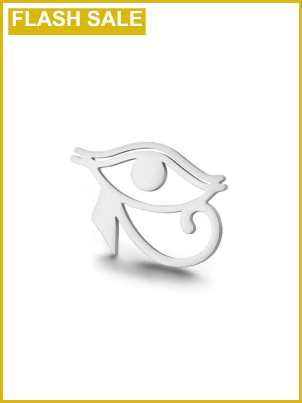 Stainless Steel Eye of Horus Brooch Pin Ancient Egyptian Symbol Scarf Jacket Hat